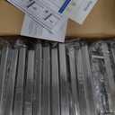 Ravinte 30 Pack 4 Inch Cabinet Pulls Brushed Nickel Sqaure Kitchen Cabinet Handles Silver Cabinet Hardware Stainless Steel Drawer Pulls 6-2/5 Inch Overall Length with Mounting Template