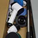 RotaShine Electric Spin Scrubber Electric Scrubber for Cleaning with 7 Replaceable Heads Full Body Waterproof Tub Scrubber with Long Handle Electric Brush Cleaner for Bathroom