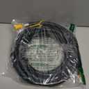 GASPRO 15FT RV Quick Connect Propane Hose for Camping Grilling, Connects 1 LB Portable Appliance, 1/4" Male Quick Connect Plug x 1-20" Male Throwaway Cylinder Thread