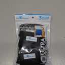 Paw Inspired 3-Count Reusable Male Dog Wraps, Washable Diapers for Male Dogs, Belly Bands for Incontinence, Surgery, Male Marking (XS Size, Black Color with Black Lining, Pack of 3)