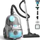 Canister Vacuum Cleaner, 1600W 40Kpa Bagless HEPA Vacuum