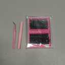 Fowendia Lash Clusters Kit Fluff 80D 100D Individual Lashes D Curly Cluster Eyelash Extensions 10-18mm DIY Lash Extension Kit Lash Bond and Seal Waterproof, Lash Applicator, Thick False Eyelashes Kit