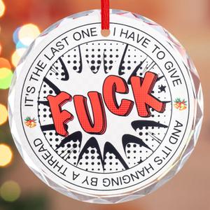 5 x Funny Christmas Fuck Ornaments 2025, Glass Naughty Ugly Christmas Tree Hanging, Dirty Inappropriate Ornaments Exchange for Adults, Exchange Funny White Elephant Gifts