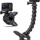 Jaws Flex Clamp Mount Gooseneck Clip Mount Compatible with GoPro Hero 13, 12, 11, 10, 9, 8, 7, 6, 5, 4, Session, 3+, 3, 2, 1, Max, Hero (2018), Fusion, DJI Osmo Action Cameras