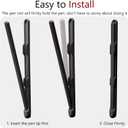 Stylus Pen & S Pen Holder for Samsung Galaxy Z Fold 7/6 / 5 / Galaxy Z Trifold Case, Adhesive S Pen Slot Slim Stylus High Sensitive Silicone Tip for Z Fold 6/5 S Pen Edition, Matte-Black