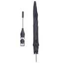 Baby Stroller Parasol Clip On Baby Pram Sun Shade Sun Protection Umbrella with Adjustable Clamp for Beach Outdoor 85cm Large Version (Black)