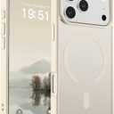 SUPFINE Magnetic for iPhone 17 Pro Case (Compatible with MagSafe)(Military Grade Drop Protection) Translucent Matte Shockproof with Anti-Fingerprint Phone Cover 2025, Antique White