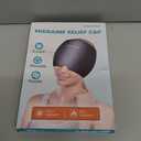 General Medi Headache & Migraine Ice Wrap Cap, Cold Therapy Migraine Relief Hat, Headache Ice Hat Cold Compress, Great for Puffy Eyes, Tension, Sinus & Stress Relief (Black)