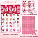 OHOME Valentines Crafts for Kids - Valentines Bingo Cards - Kids Gifts for School Classroom | 24 Players Valentines Day Accessories Party Favors - Valentine Toys Games for Boy Girl