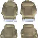Custom Nappa Leather Front Car Seat Covers fit for Lexus is 250 350 2006-2012 Accessories Automotive Seat Covers 2 PCS Interior seat Protective Cover (Beige)