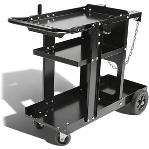 Welding Carts for Mig Welder Cart On Wheels Plasma Cutter Cart Mig Welding Cart with 400 Lbs Weight Capacity and 360 Swivel Wheels