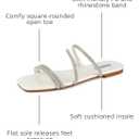 STUNAHOME Women's Rhinestone Thong Flat Sandals Open Toe Slide Sandals with Square Toe Bling Strap