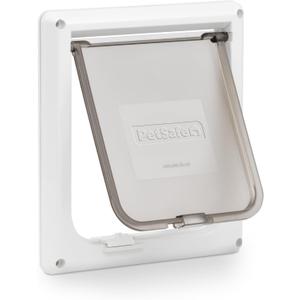 PetSafe Interior 2-Way Locking Cat Door - Allows Convenient Movement Between Rooms & Minimizes Scratching - Tinted Durable Plastic Privacy Door for Feeder & Litter Box (2x8x9 Inches (Pack of 1))