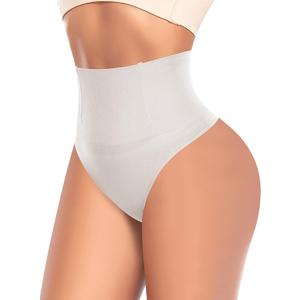 Tummy Control Thong Shapewear for Women High Waist Shaping Underwear Seamless Body Shaper Panties Girdle, Large