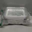 Ezsart Aluminum Pans with Clear Lids - 50 Pack 2.25LB Capacity Disposable Pans with Plastic Dome Lids, 8.5x6 Heavy Duty Tin Foil Pans for Cake Baking, Cooking, Heating, Storing, Prepping Food