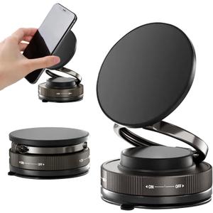 Faatchoi Vacuum Magnetic Phone Holder - 360 Adjustable Magsafe Car Mount, Foldable Car Phone Holder with Strong Suction Cup Mount, Universal Fit for All Smartphones.