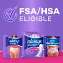 Always Discreet Adult Incontinence Pads for Women, Drier, 4 Drop Long Length, Moderate Absorbency, Pads for Bladder Control Management, Bladder Leaks, & Postpartum Pads, 54ct