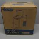 Aeitto Nugget Ice Maker Countertop, Pellet Ice Machine Soft Chewable Ice 40lbs/Day, One-Click Operation, Auto Self-Cleaning Crushed Ice Makers Stainless with Scoop for Home/Kitchen/Office (Black)