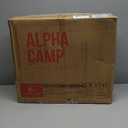 ALPHA CAMP Stadium Seat Chair for Bleachers with Back & Arm Rest, Black Grey-2pcs