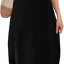 WIHOLL Women's Maxi Dresses for Women Casual Long Summer Sun Dresses 2026 Spaghetti Strap Hawaiian Vacation Outfits for Women (Black, S)