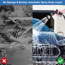 Garden Hose Nozzle, High Pressure Hose Spray Nozzle 8 Way Spray Pattern One-Touch Sprayer for Watering Plants, Lawn, Patio, Car Wash, CleaningShowering Pet