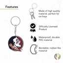 2 x Desert Cactus Florida State University Keychain Car Keys Holder (PVC A)
