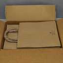 FACEBAG 50-Pack Brown Paper Bags with Handles Bulk, 8x4.25x10.5 Inches,Medium-sized Gift Bags with Handles for Party FavorsTake-OutGrocery Shopping & RetailReusable & Durable