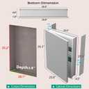 20 x 26 in Medicine Cabinet Mirror,Bathroom Mirror Cabinet with Adjustable Shelves,Aluminum Silver Medicine Cabinets for Bathroom,Recessed or Wall Mounted Medicine CabinetsAssembly Required