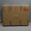 Rustic White Window Mirror with Shutters 16 X 24 Inch, Hanging Farmhouse Wood Frame Rectangle Window Pane Mirror for Wall Decor Living Room Entryway, Door Handles with a Distressed Finish