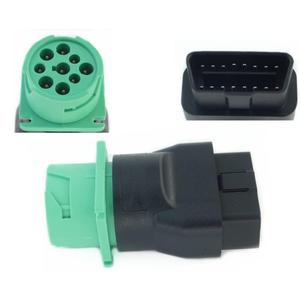OBD2 Male to Green J1939 Female Adapter