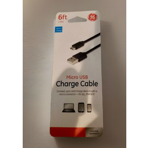 Ge Jasco Micro- USB Charge Cable - 6 Foot - #34465
