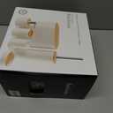 Bathroom Accessories Bath Set of 6, Toothbrush Holder, Soap Dispenser, Trash Can, Soap Dish, Toothbrush Cup and Toilet Brush Holder, Green (Green-bamboo Lid)