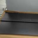 SpaceAid Washer Dryer Countertop, Laundry Wood Shelf Topper with Edge, 54" Width x 27.5" Depth Cover Guard Organizer for Washer and Dryer Laundry Hamper Counter Storage Organization (Black)