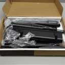 Universal Swivel TV Stand/Base Table Top TV Stand 32 to 65 inch TVs 80 Degree Swivel, 4 Level Height Adjustable, Heavy Duty Tempered Glass Base, Holds up to 88lbs Screens, HT04B-002