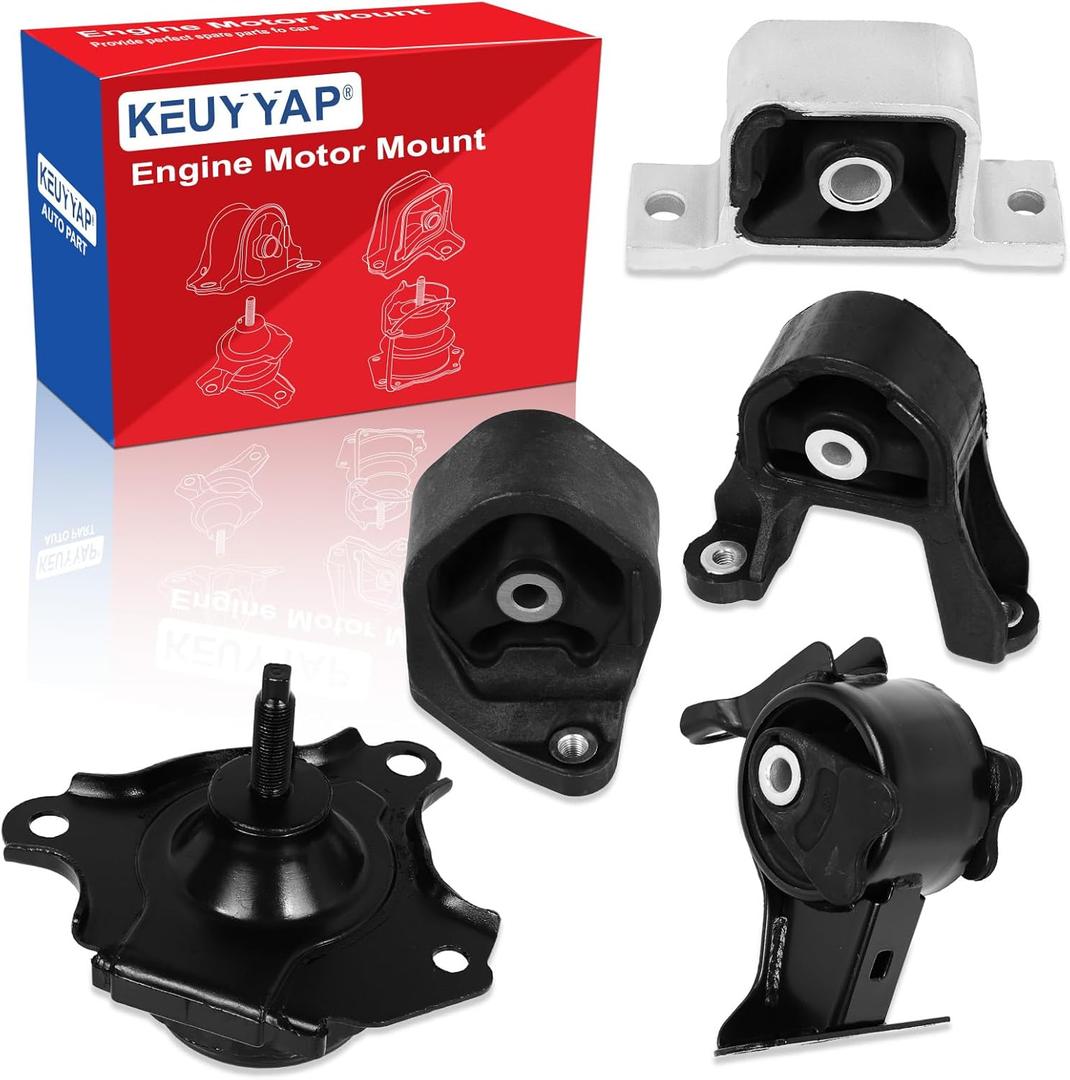 5Pcs Engine Motor Mount Compatible with Honda Element 2.4L 4WD 2003-2011 Transmission Mount Set, Replace A4573 A65010 A4504 A4579 A6597