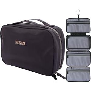 JAGURDS Hanging Toiletry Bag - Toiletries Organizer with Hook, Make Up Travel Cosmetic Bag - Bathroom Bag