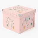 GroWings Baby Keepsake Box - Large Memory Storage for Newborns, Suitable for Boys and Girls, Strong, Durable, and Collapsible Gifts (Pink)