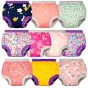 BIG ELEPHANT Baby Girls Potty Training Pants, Toddler Training Underwear 10 Packs, 3T