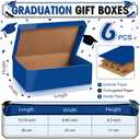 Eersida 6 Pack Graduation Cap Gift Boxes 2026, 14 x 9 x 4 Inch Large Corrugated Keepsake Box Congrats Grad Candy Card Storage High School College Graduation Party Favors Gift for Girls Boy (Navy Blue)