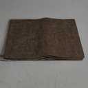 WAZAIGUR Waterproof Easy to Clean Non-Slip Heat Resistant Thick Faux Leather Placemats for Dining Table Set of 6, Brown 17x12 inch 