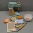 Wooden Blender Toys Play Set for Kids, Cookies Bake Mixer Toy, Montessori Pretend Play Food Kitchen Accessories for Toddler Girls and Boys (Blender)