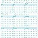 House of Doolittle 2025 Laminated Wipe Off Wall Calendar, Express Track, Reversible, 24 x 37 Inches, January - December (HOD392-25)