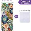 Bathtub Mat Non Slip, Bohemia Extra Long Bath tub Mat Shower Floor Mat with Suction Cups and Drain Holes for Adults Kids Elderly 40 X 16 Inch
