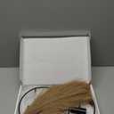 Pretty Jolly Boho Wall Decor, Wall-Mounted Metal Art, Hanging Artificial Pampas Display, Living Room, Bedroom, Bathroom, Diningroom, Fake Faux Plant 2 Pack Black Brown (S 7.8inch (Black Ring), 01-pampas-coffee - Black Ring)