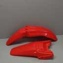 Front + Rear Plastic Mud Guards Red for Honda CRF 80 100 CRF80F CRF100F 2004 2005 2006 2007 2008