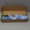 Real Touch Blue Hydrangea Artificial Flowers (4-Pack) -20" Faux Hydrangea Flowers with Long Stem & Leaves - Realistic Fake Hydrangeas for Home Decor Floral Arrangements Wedding Bouquets Centerpieces