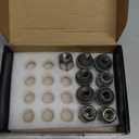 MIKKUPPA M12x1.5 Lug Nuts - Replacement for 2006-2020 Ford Fusion, 2000-2019 Focus, 2001-2023 Escape Aftermarket Wheel - 9pcs Chrome Closed End Lug Nut