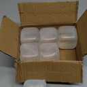 Extra Large Reusable Ice Cubes (2.2" Sq.) 6-Pack - BPA Free Plastic - Great for Cryotherapy Machines, Cold Therapy Units, (Clear)