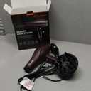 2000 Watt Hair Dryer, Negative Ionic Blow Dryer with Diffuser Concentrator Comb, 2 Speed 3 Heat Settings, Low Noise Long Life Style-Brown/Purple