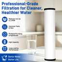 RFFE20-BB Water Filter, 20-Inch, Whole House Radial Flow Iron Reduction Replacement Cartridge, 20" x 4.5", White